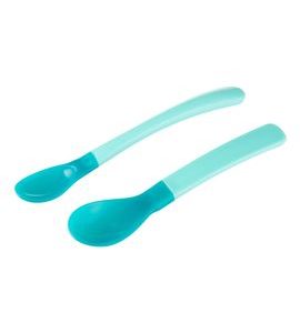 CANPOL BABIES PLASTOVÉ LŽIČKY TERMO 2KS TYRKYSOVÉ - LŽIČKY A PŘÍBORY - KRMENÍ