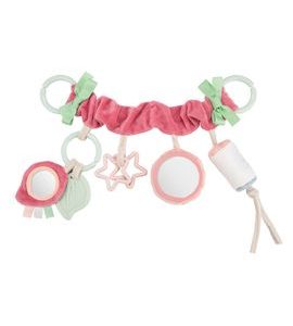 CANPOL BABIES ZÁVĚSNÁ HRAČKA NA KOČÁREK/AUTOSEDAČKU PASTEL FRIENDS RŮŽOVÁ - HRAČKY K ZAVĚŠENÍ - PRO DĚTI