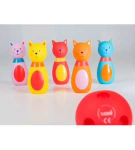 LUDI BOWLING PRO NEJMENŠÍ KOČIČKY - AKTIVNÍ HRAČKY - PRO DĚTI