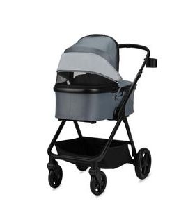 MOMI 2V1 GISELLE ŠEDÝ 2024 - DVOJKOMBINACE - KOČÁRKY A PŘÍSLUŠENSTVÍ