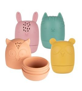 CANPOL BABIES SADA SILIKONOVÝCH HRAČEK DO VANY 4 KS - HRAČKY DO VANY - PRO DĚTI