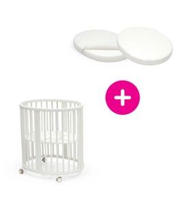 STOKKE® SLEEPI™ MINI V3 + MATRACE + PROSTĚRADLO - DŘEVĚNÉ POSTÝLKY - SPINKÁNÍ