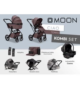 MOON CIAO KOMBI SET - TONKA - KOMBINACE S PŘÍSLUŠENSTVÍM - KOČÁRKY A PŘÍSLUŠENSTVÍ