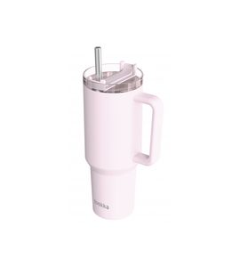 QUOKKA NEREZOVÝ TERMOHRNEK S BRČKEM STREAM LIGHT PINK 1200 ML - TERMOOBALY A TERMOSKY - KRMENÍ
