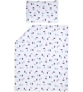 MEYCO POVLEČENÍ 100X135 CM - SHAPES LILAC - POVLEČENÍ DO POSTÝLKY - SPINKÁNÍ