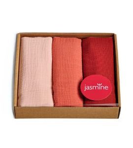 JASMINE MUŠELINOVÉ PLENY BOX LUX 7 60X80 3KS - LÁTKOVÉ PLENY SKLÁDANÉ - PŘEBALOVÁNÍ