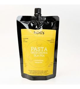 ROGY ARAŠÍDOVÁ PASTA S BANÁNEM 300G - DOPLŇKY STRAVY PRO PSY - CHOVATELSKÉ POTŘEBY MALVÍKZOO