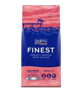 FISH4DOGS GRANULE VELKÉ PRO DOSPĚLÉ PSY FINEST LOSOS S BRAMBORAMI 1,5 KG, 1+ - GRANULE PRO PSY - CHOVATELSKÉ POTŘEBY MALVÍKZOO