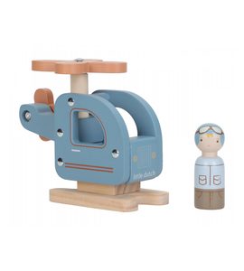 LITTLE DUTCH HELIKOPTÉRA DŘEVĚNÁ - LITTLE DUTCH - PRO DĚTI