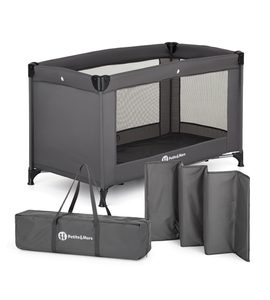 PETITE&MARS POSTÝLKA CESTOVNÍ KOOT LITE, DARK GREY - CESTOVNÍ POSTÝLKY - SPINKÁNÍ