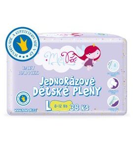 MONPERI PLENY L - 38KS - JEDNORÁZOVÉ PLENY - PŘEBALOVÁNÍ