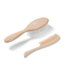 BABYONO KARTÁČEK A HŘEBEN NA VLASY BEIGE - HŘEBÍNKY A KARTÁČKY - KOUPÁNÍ A ZDRAVÍ