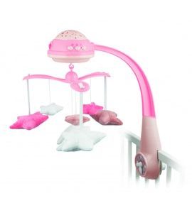 CANPOL BABIES KOLOTOČ PLYŠOVÝ S PROJEKTOREM HVĚZDIČKY - KOLOTOČE NA POSTÝLKU - PRO DĚTI