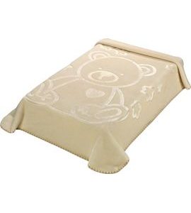 SCARLETT ŠPANĚLSKÁ DEKA I97 BÉŽOVÁ 110X140CM - DĚTSKÉ DEKY PRO MIMINKA - SPINKÁNÍ