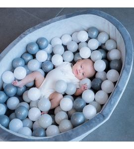 BO JUNGLE BAZÉNEK S MÍČKY B-BALL PIT PLAY GYM GREY - NAFUKOVACÍ HRAČKY - PRO DĚTI