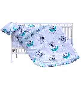 SCARLETT SOUPRAVA DO POSTÝLKY 2-DÍLNÁ TIGI TYRKYSOVÁ 135X100CM - POVLEČENÍ DO POSTÝLKY - SPINKÁNÍ