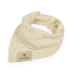 MACESHKA SLINTÁČEK NATURE JEDNODUCHÝ SE ZLATÝM PUNTÍKEM - BRYNDÁKY - KRMENÍ