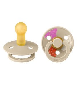 BIBS STUDIO COLOUR MORNING BLOOM DUDLÍKY Z PŘÍRODNÍHO KAUČUKU 2KS VEL. 2 - ŠIDÍTKA A DOPLŇKY - KRMENÍ