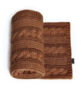 JASMINE PLETENÁ DEKA JASMINE CHOCO - DĚTSKÉ DEKY PRO MIMINKA - SPINKÁNÍ