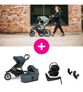 THULE URBAN GLIDE 3 + KORBA + AUTOSEDAČKA MAPLE + ZÁKLADNA ALFI + ADAPTÉRY - TROJKOMBINACE - KOČÁRKY A PŘÍSLUŠENSTVÍ