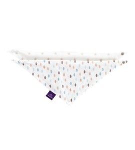 TRÄUMELAND BANDANA BIB 2 KS DREIECKE BUNT & STERNCHEN BEIGE - BRYNDÁKY - KRMENÍ
