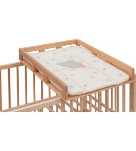 SCARLETT PŘEBALOVACÍ PULT OGY NA POSTÝLKU PŘÍRODNÍ S PŘEBALOVACÍ PODLOŽKOU SLON BÉŽOVÁ - PŘEBALOVACÍ PULTY - PŘEBALOVÁNÍ