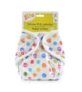 KIKKO SVRCHNÍ PUL KALHOTKY ONE SIZE WATERCOLOUR POLKA DOTS - PLENKOVÉ KALHOTKY - PŘEBALOVÁNÍ