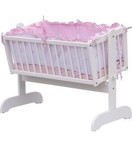 SCARLETT KOLÉBKA S KOMPLETNÍ VÝBAVOU - SCARLETT TORO - RŮŽOVÁ - KOŠÍKY A KOLÉBKY - SPINKÁNÍ