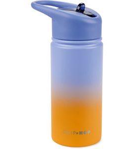 SKIP HOP LÁHEV S BRČKEM NEREZOVÁ WANDER - OMBRÉ BLUE, 450ML - SPORTOVNÍ LAHVE - KRMENÍ