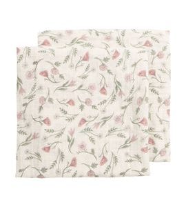 MEYCO MUŠELÍNOVÉ PLENY 70X70 CM 2-BALENÍ - FLOWER - LÁTKOVÉ PLENY ALL IN ONE - PŘEBALOVÁNÍ