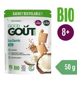 GOOD GOUT BIO KOKOSOVÉ POLŠTÁŘKY 50 G - TYČINKY/SUŠENKY - KRMENÍ