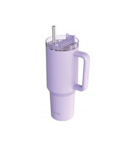 QUOKKA NEREZOVÝ TERMOHRNEK S BRČKEM STREAM PURPLE 1200 ML - TERMOOBALY A TERMOSKY - KRMENÍ