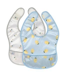 LÄSSIG BABIES LIGHTWEIGHT BIB HAPPY FRUITS LEMON - BRYNDÁKY - KRMENÍ