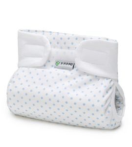 T-TOMI ORTOPEDICKÉ ABDUKČNÍ KALHOTKY - SUCHÝ ZIP BLUE DOTS (3-6KG) - PLENKOVÉ KALHOTKY - PŘEBALOVÁNÍ