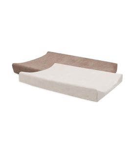 JOLLEIN POTAH NA PŘEBALOVACÍ PODLOŽKU 50X70CM 2 KS FROTÉ MILKY COFFEE/IVORY - POTAHY NA PŘEBALOVACÍ PODLOŽKY - PŘEBALOVÁNÍ