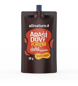 Allnature Arašídový krém s hořkou čokoládou 50 g