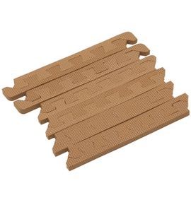 RIALTO BABY SADA HNĚDÝCH OKRAJŮ PRO PĚNOVÉ NEBO KORKOVÉ PUZZLE 90X90CM - HRACÍ PODLOŽKY NA ZEM - SPINKÁNÍ