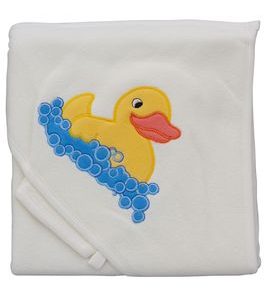 SCARLETT FROTÉ RUČNÍK S KAPUCÍ KAČENKA BÉŽOVÁ - OSUŠKY A DĚTSKÉ ŽUPANY - KOUPÁNÍ A ZDRAVÍ