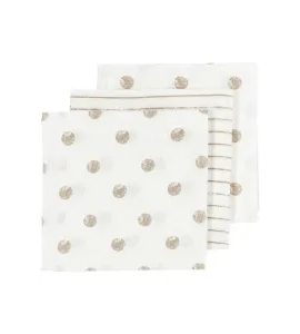 MEYCO MUŠELÍNOVÉ PLENY 3-BALENÍ - DOT STRIPE SAND - LÁTKOVÉ PLENY ALL IN ONE - PŘEBALOVÁNÍ