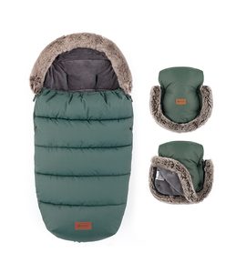 PETITE&MARS SET ZIMNÍ FUSAK COMFY 4V1 + RUKAVICE NA KOČÁREK FURRY ELEGANT CARAMEL - FUSAKY DO KOČÁRKU - KOČÁRKY A PŘÍSLUŠENSTVÍ