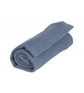 VINTER & BLOOM DEKA SOFT GRID ORGANIC DENIM BLUE - DĚTSKÉ DEKY PRO MIMINKA - SPINKÁNÍ