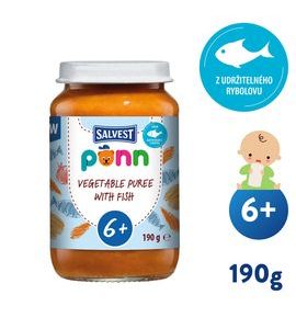 SALVEST PÕNN TRESKA SE ZELENINOVÝM PYRÉ (190 G) - MASO/ZELENINA - KRMENÍ