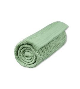 VINTER & BLOOM DEKA SOFT GRID ORGANIC DEW GREEN - DĚTSKÉ DEKY PRO MIMINKA - SPINKÁNÍ