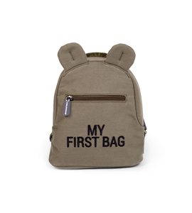 CHILDHOME DĚTSKÝ BATOH MY FIRST BAG CANVAS KHAKI - BATOHY A TAŠKY - PRO DĚTI