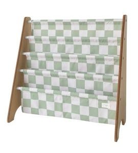 3 SPROUTS STOJAN NA KNÍŽKY RECYCLED CHECKERBOARD/GREEN - KE ČTENÍ - PRO DĚTI