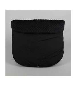 NÁNOŽNÍK DOUBLE ČERNÝ S ČERNOU MINKY - NÁNOŽNÍKY - KOČÁRKY A PŘÍSLUŠENSTVÍ