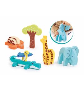 LUDI PUZZLE PĚNOVÉ 3D ZVÍŘÁTKA - VKLÁDÁNÍ TVARŮ - PRO DĚTI