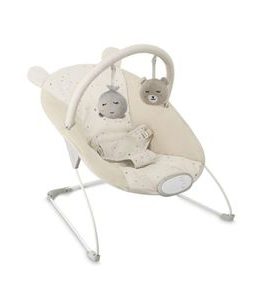 MOMI VIBRAČNÍ LEHÁTKO S MELODIEMI MOMI GLOSSY BÉŽOVÉ - LEHÁTKA A HOUPADLA - SPINKÁNÍ