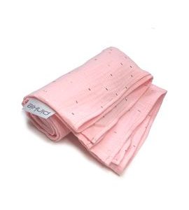 PINKIE VELKÁ PLENA PINKIE MUSLIN LIGHT PINK - LÁTKOVÉ PLENY ALL IN ONE - PŘEBALOVÁNÍ