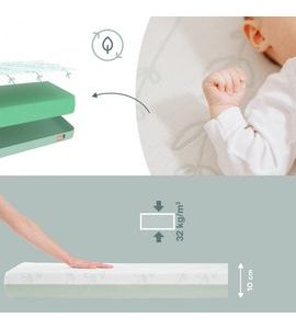 BABYMOOV DĚTSKÁ MATRACE COSY´LITE ANTIBACTERIAL 60X120CM - MATRACE DO POSTÝLKY - SPINKÁNÍ